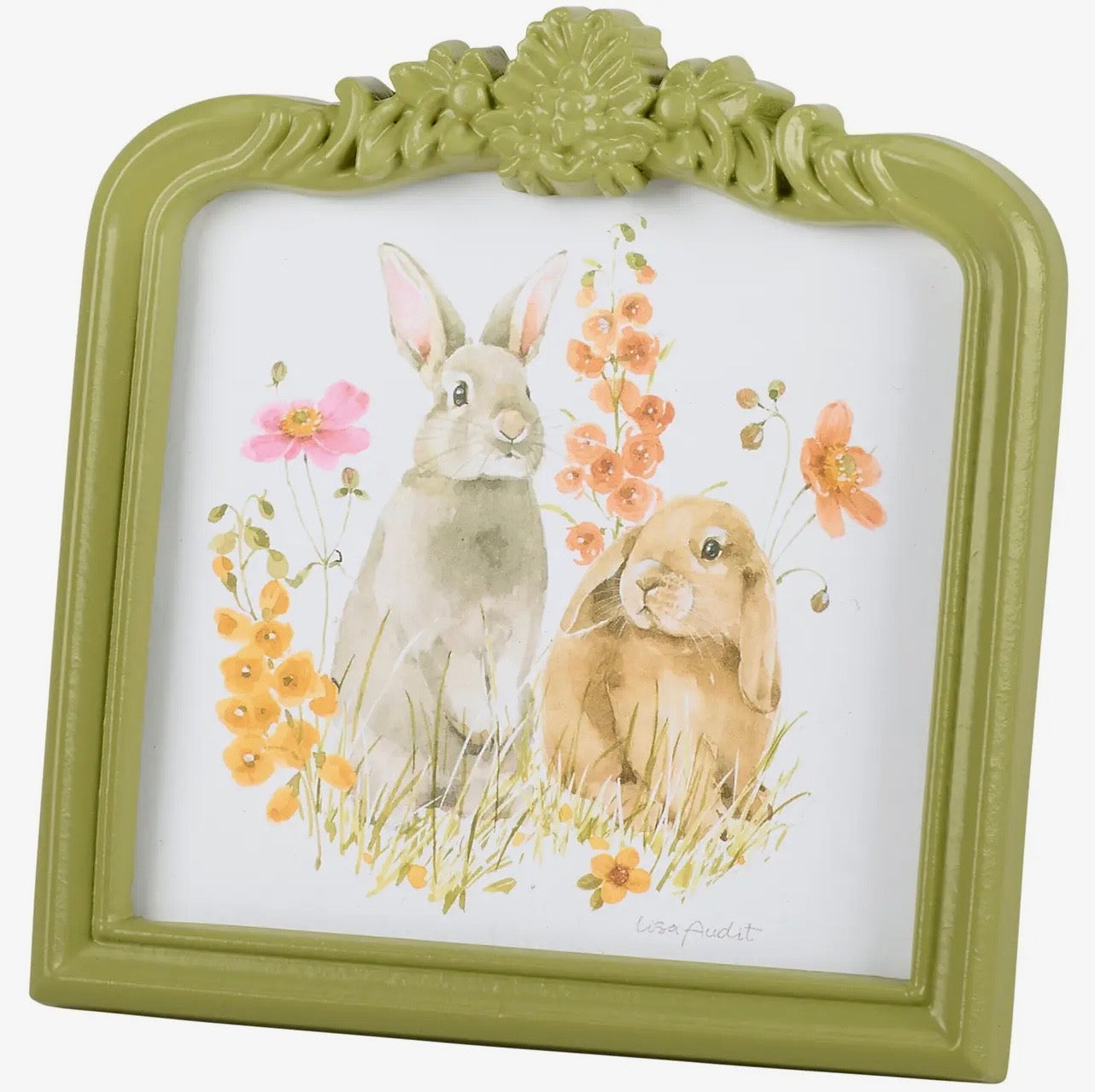 Framed Art - Flower Bunnies