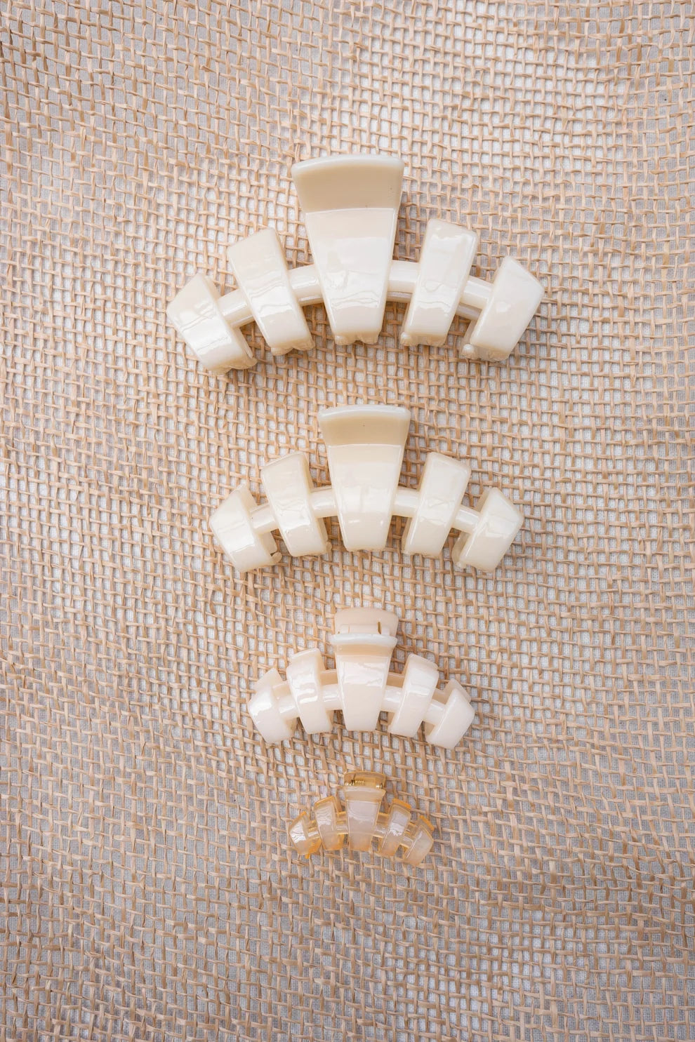 Classic Almond Beige Claw Clip
