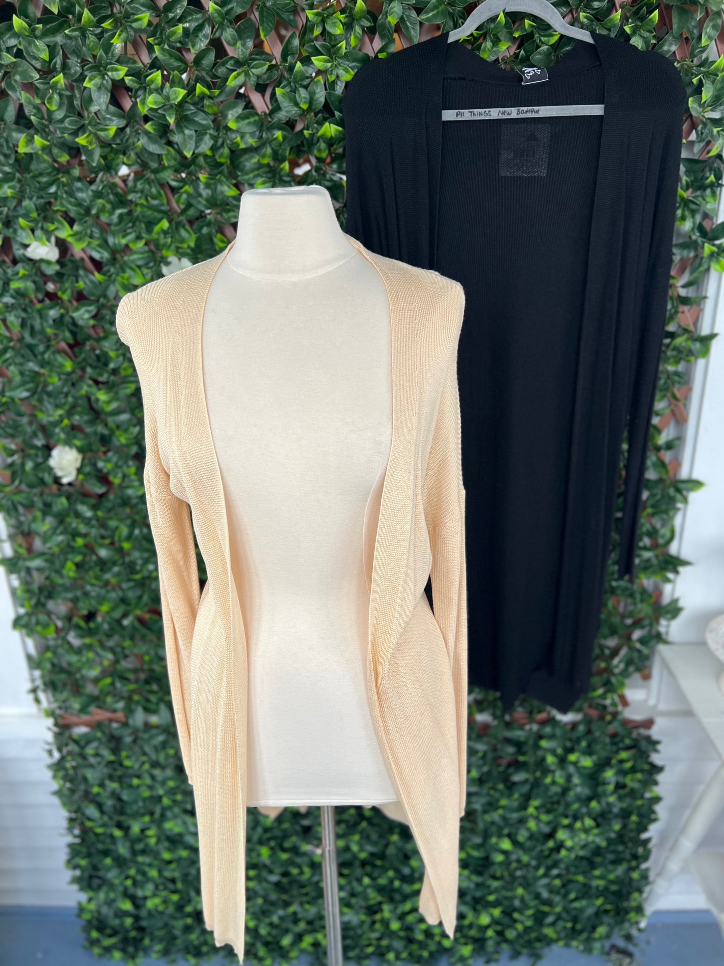 Long Sleeve Slit Cardigan