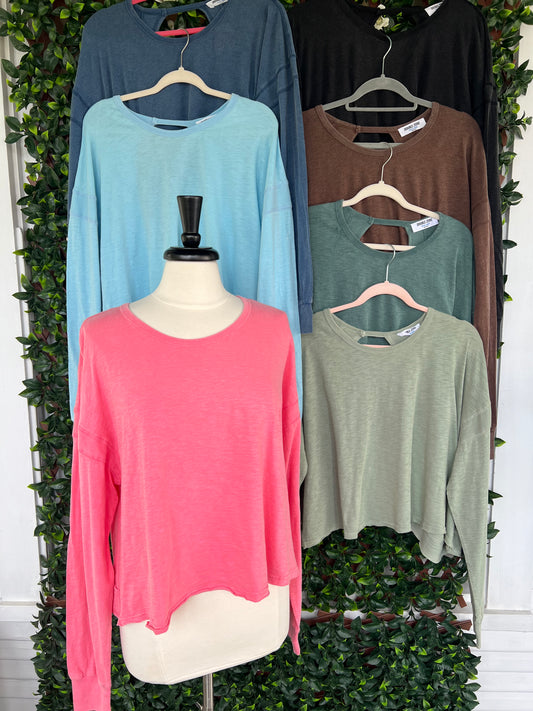 Back Cut-Out LS Top