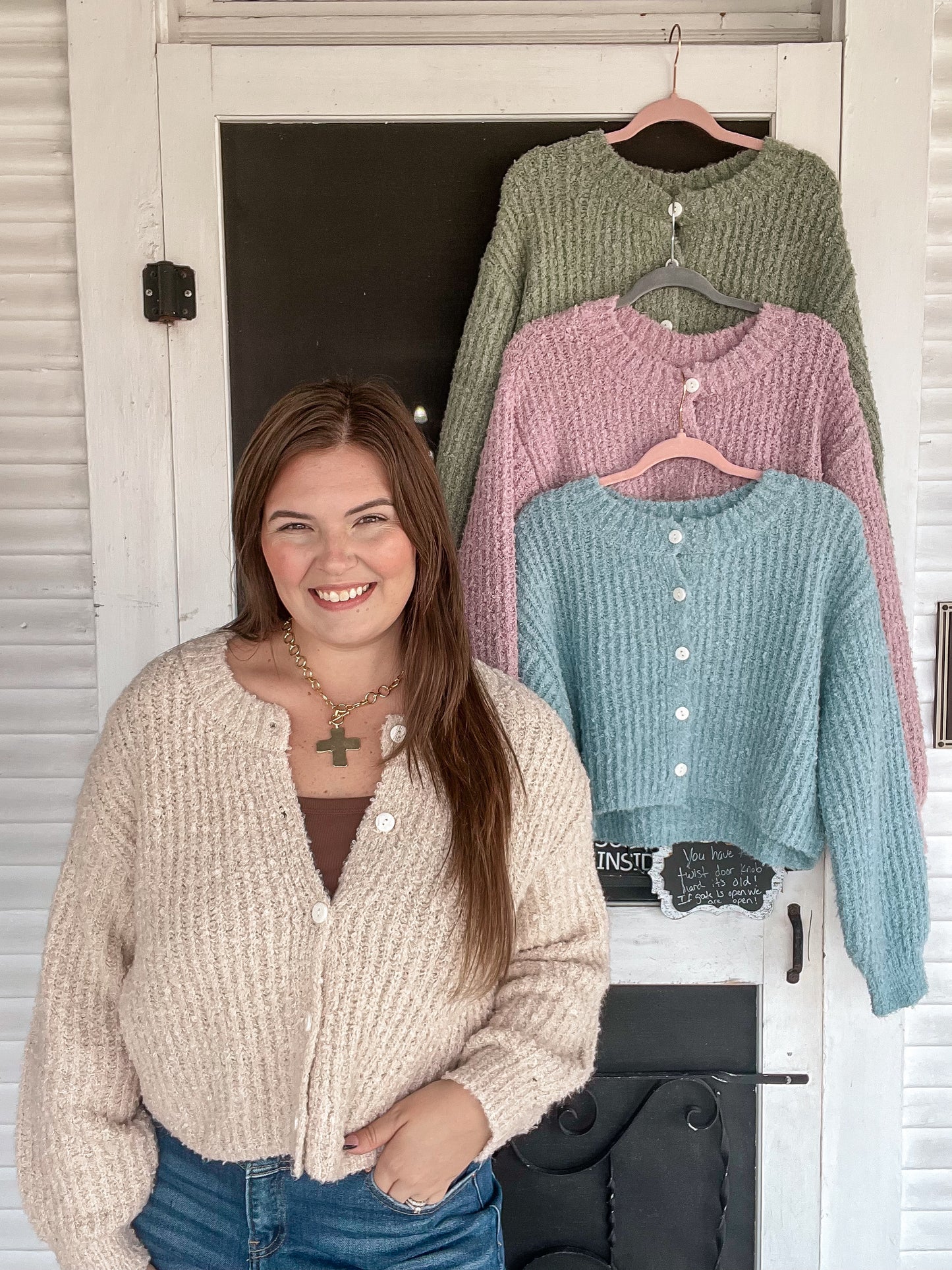 Fuzzy Cardigan