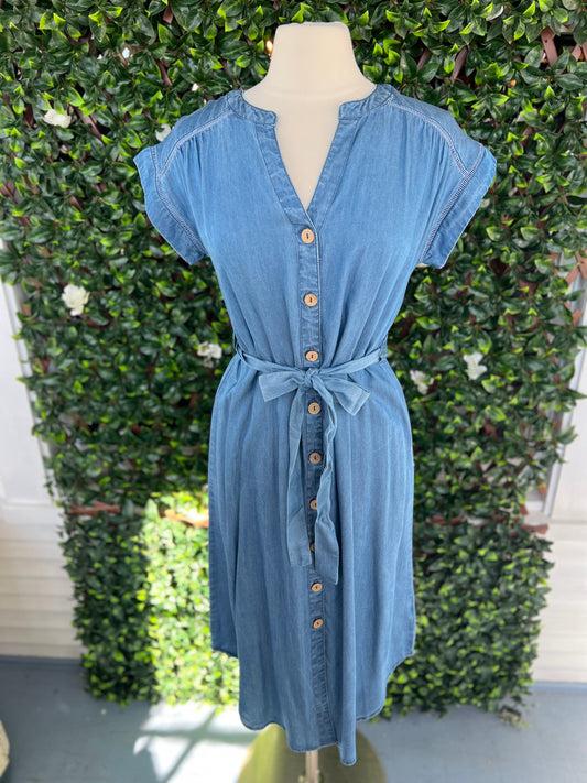 Chambray Midi Dress