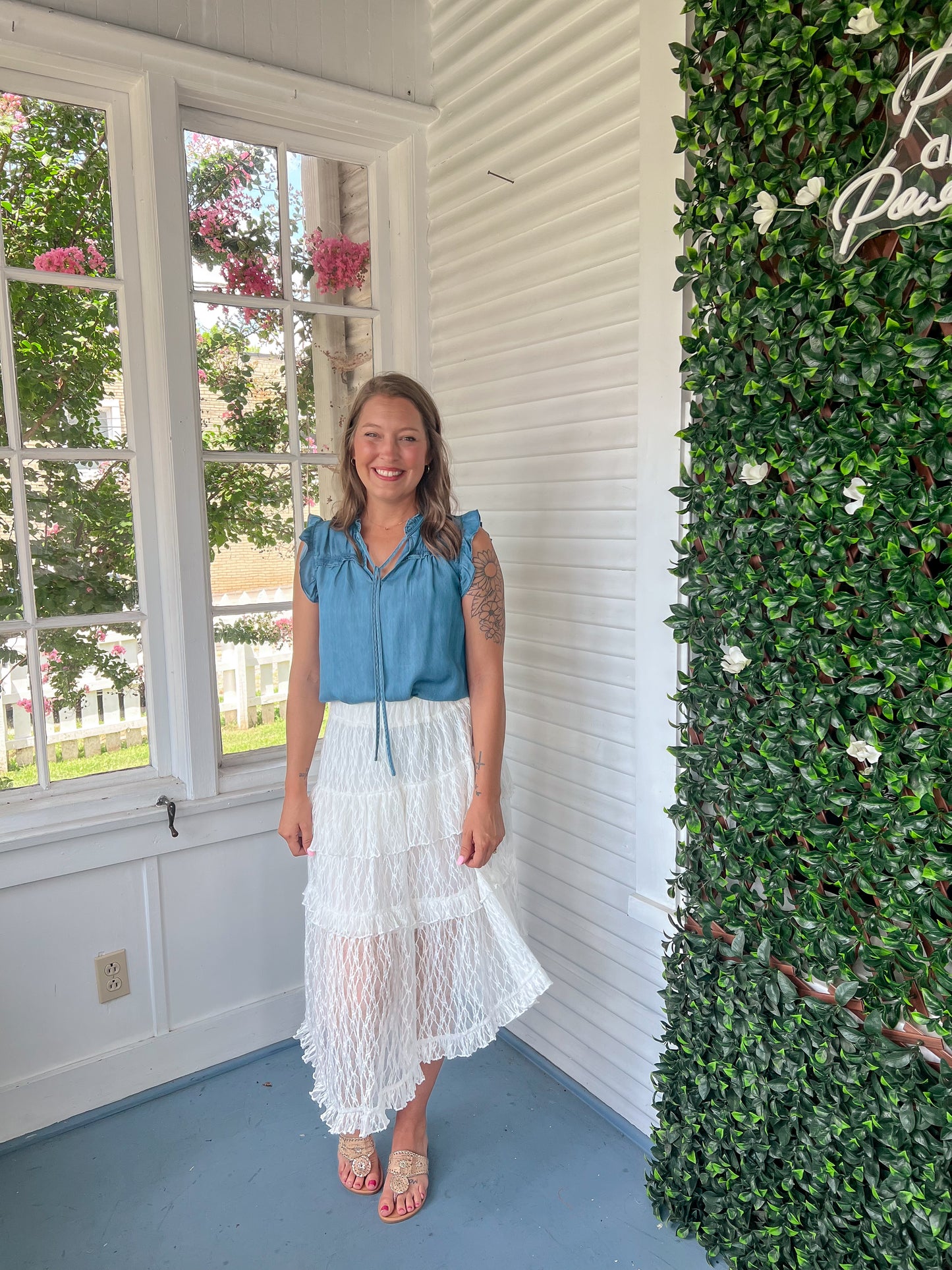 Asymmetric Lace Skirt
