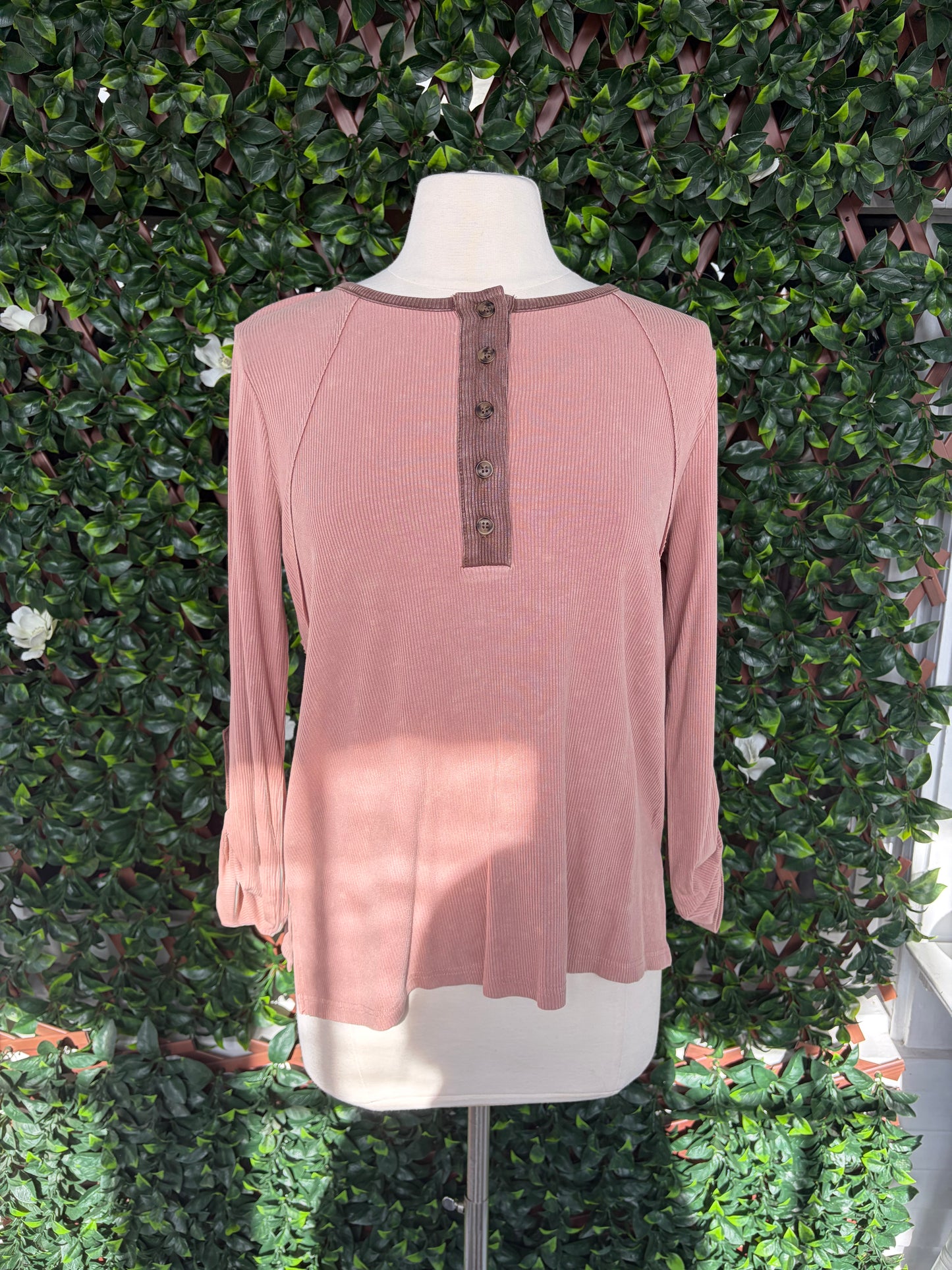 Ribbed Dual Tone Top