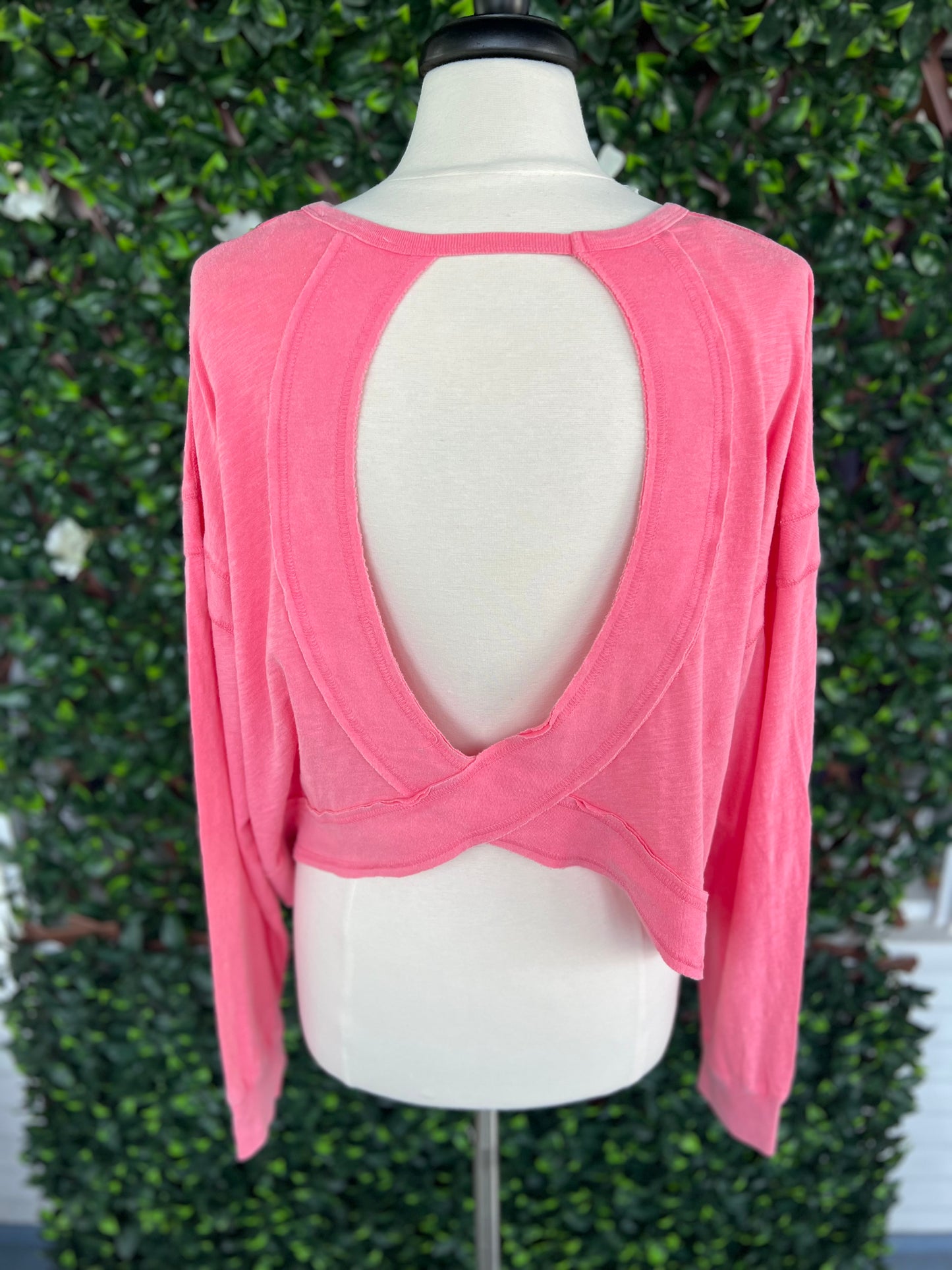 Back Cut-Out LS Top