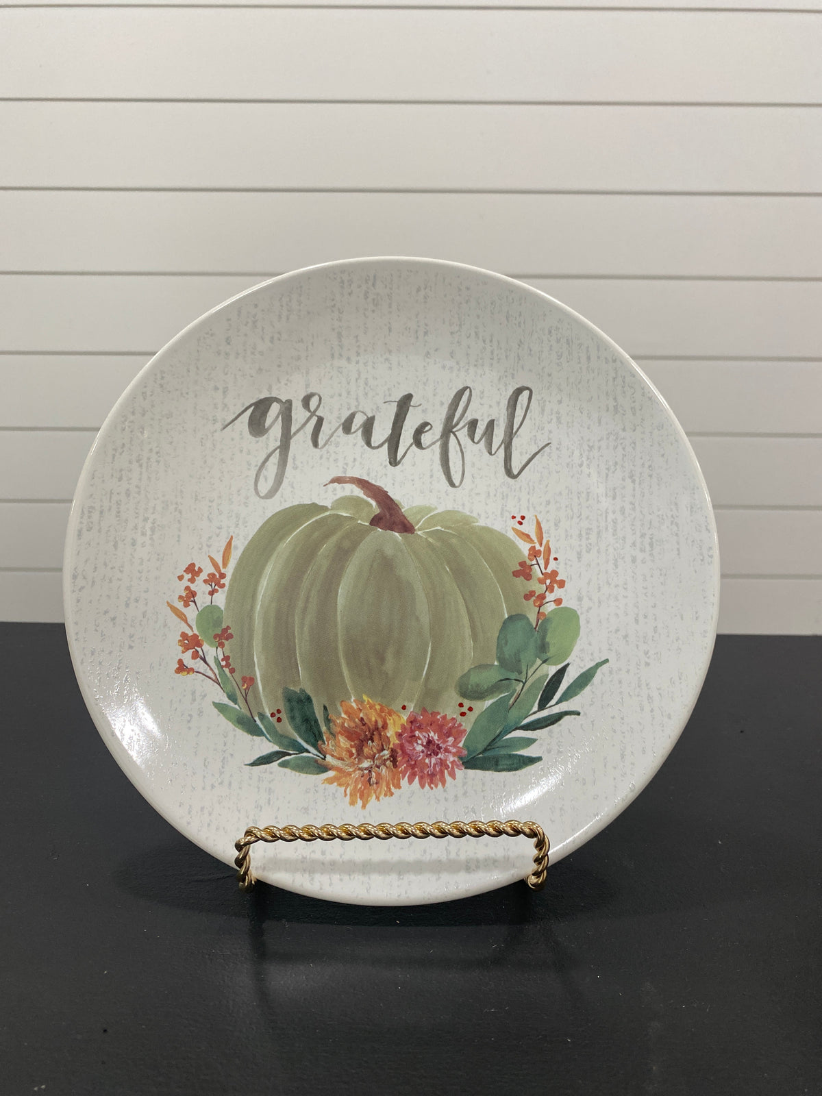 Grateful Pumpkin Plate