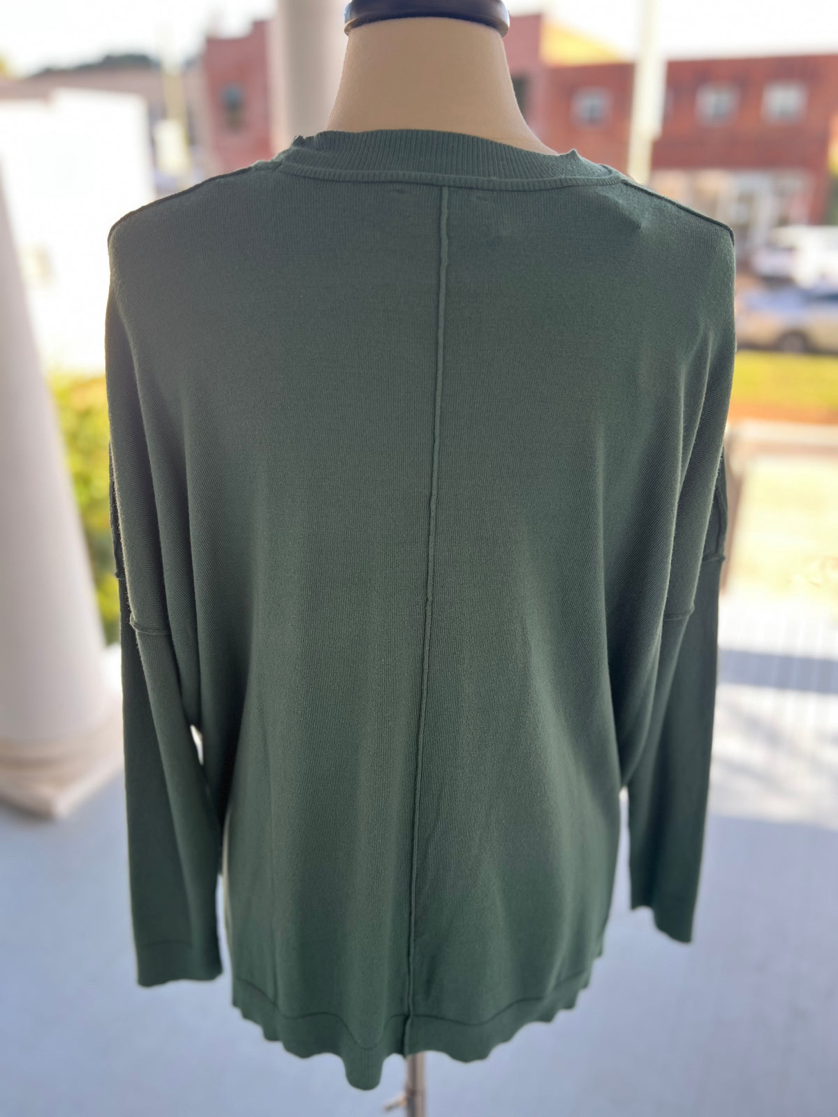 Lightweight LS Crew Sweater Top