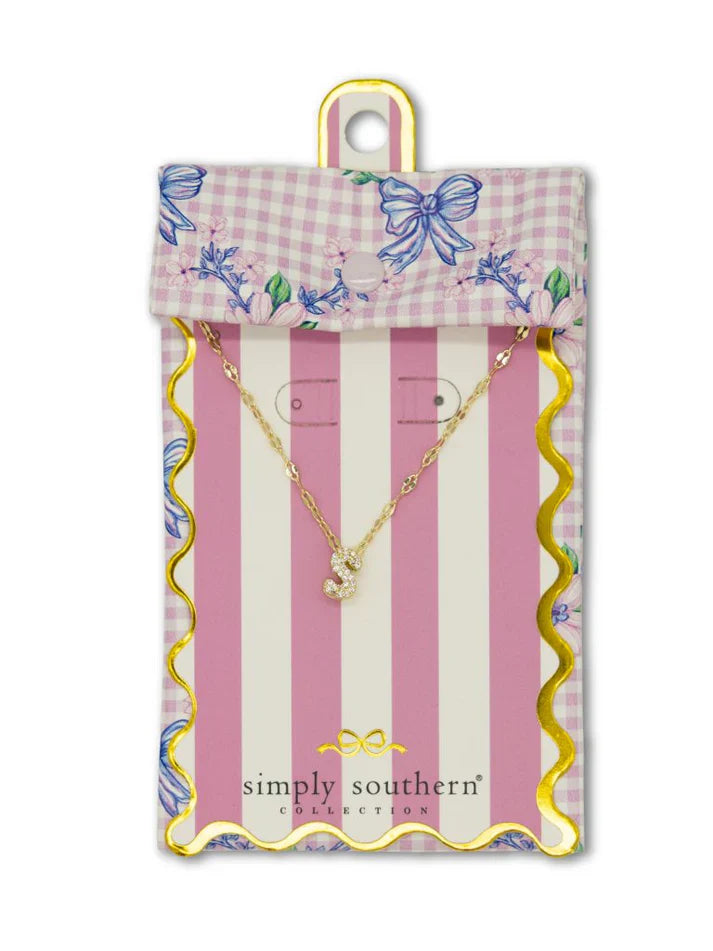 SS Initial Necklace