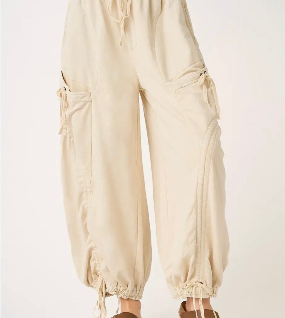 Mineral Washed Drop Pocket Balloon Pants