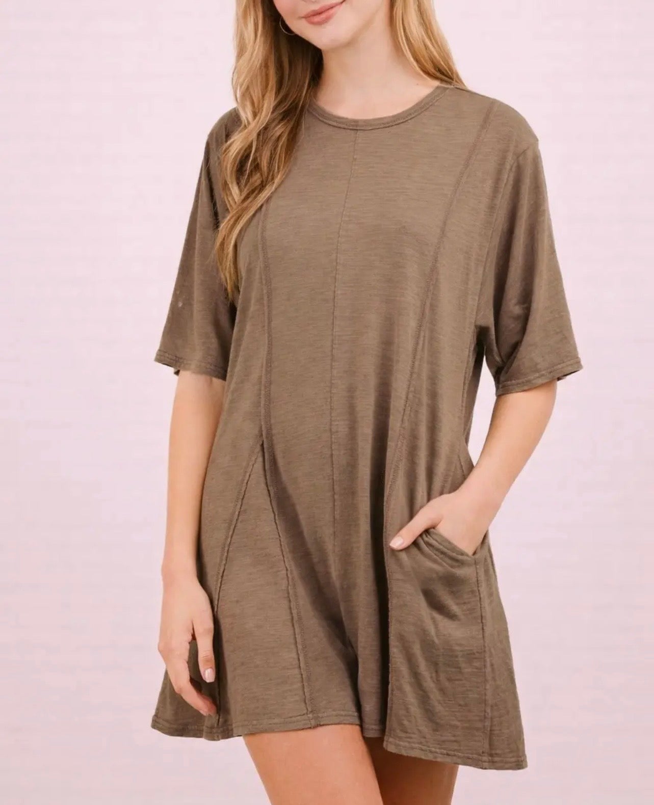 Mineral Wash Flowy Romper