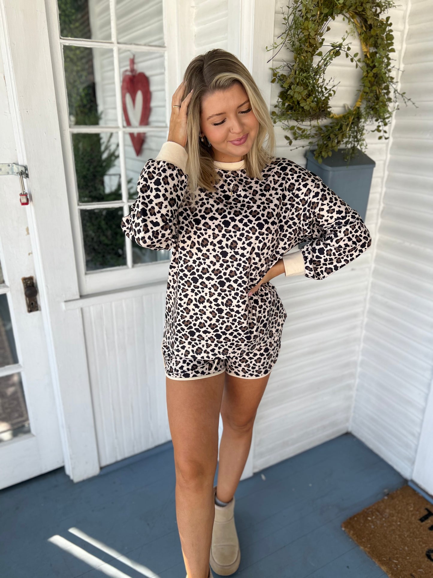 Leopard Short Set