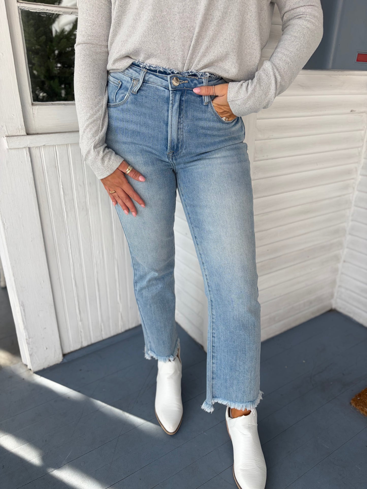High Rise Crop Flare