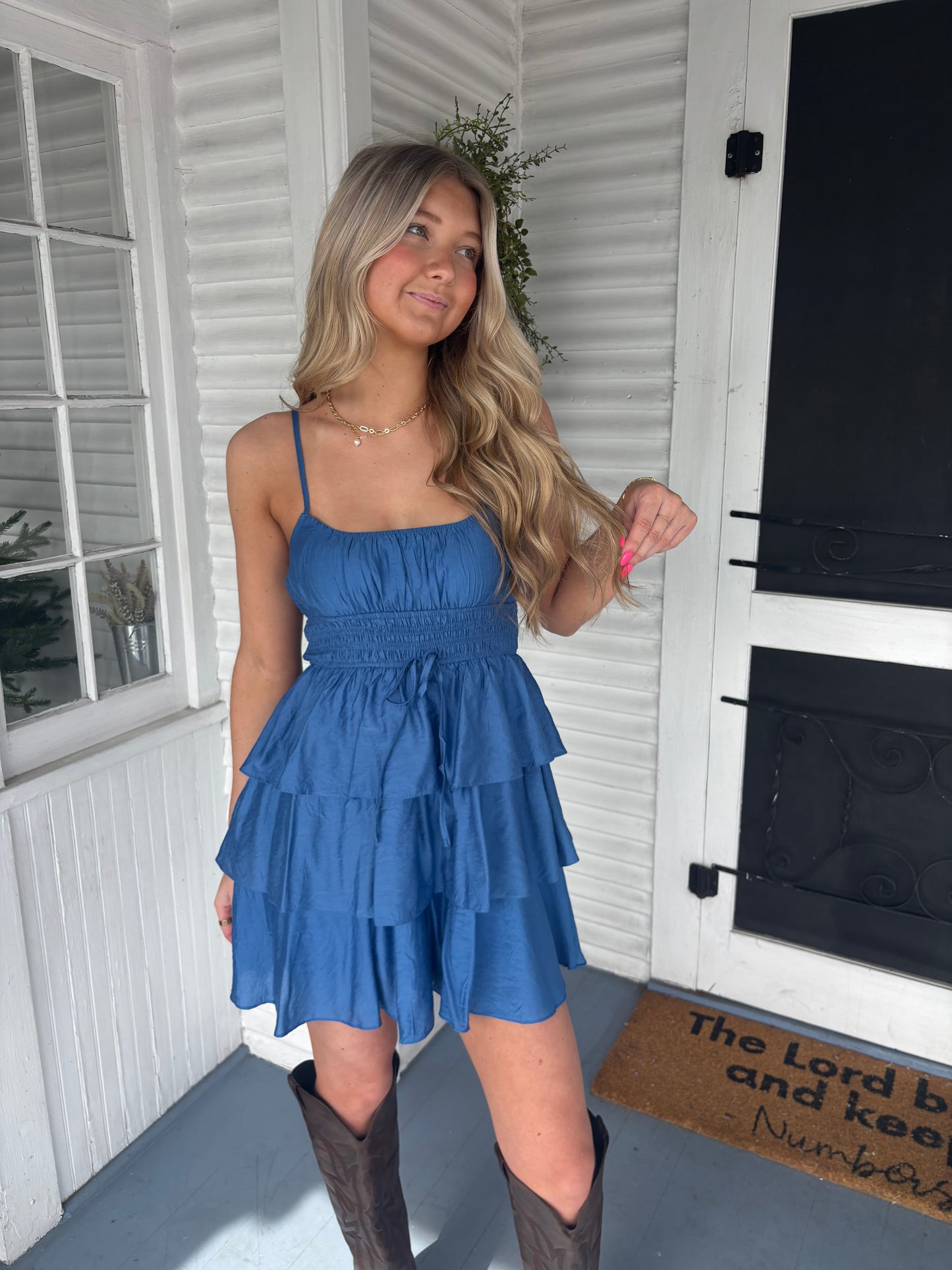 Ruffle Tiered Mini Dress