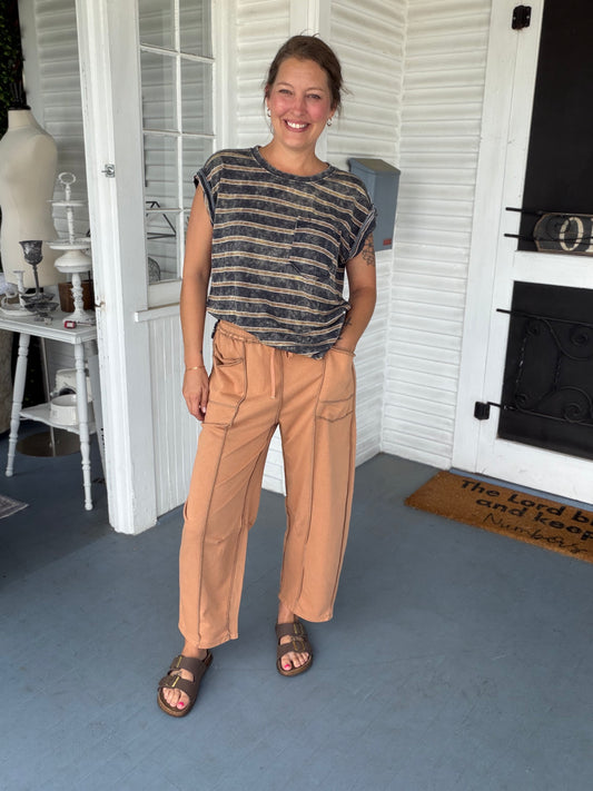 Mineral Wash Barrel Lounge Pants