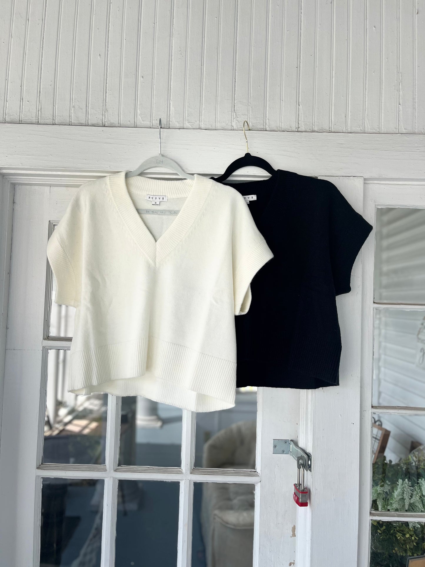 Oversized V-Neck Sweater Vest