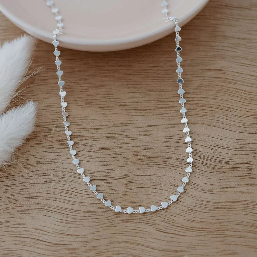 Row Of Hearts Necklace