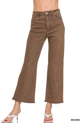 Colored Denim Jeans - Cropped