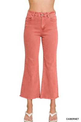 Colored Denim Jeans - Cropped