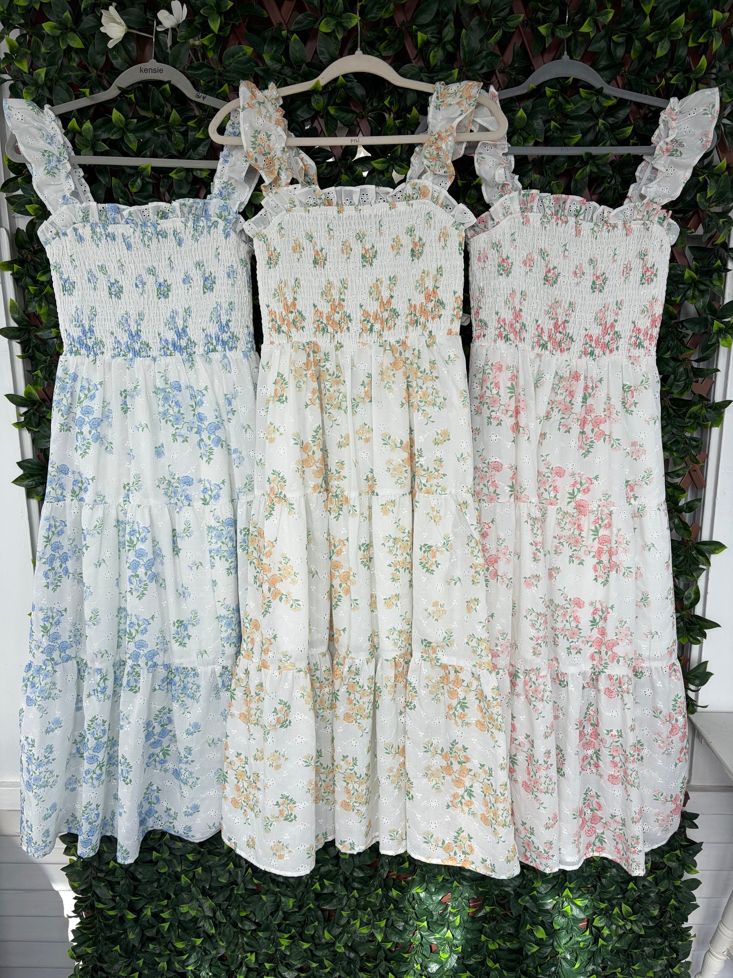 Eyelet Floral Maxi