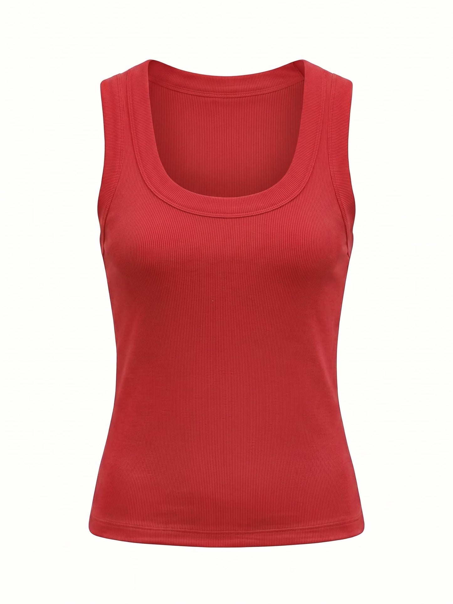 Classic Ribbed Scoop-Neck Tank