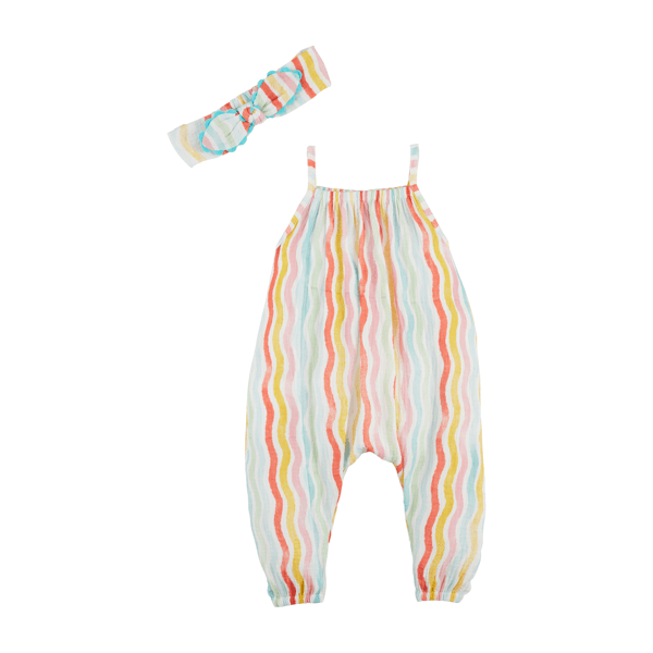 Rainbow Baby Longall & Headband Set