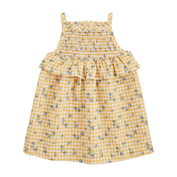 Yellow Smocked Baby Dress