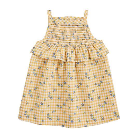Yellow Smocked Baby Dress