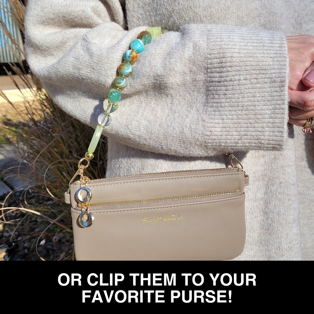 Clip & Go Beaded Wristlet