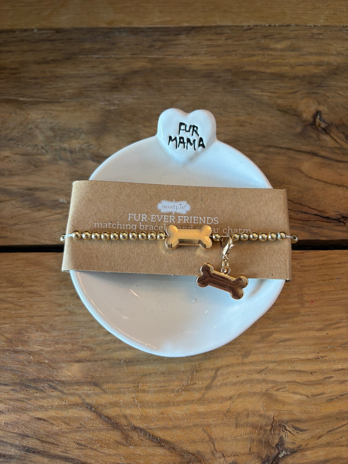 Trinket Dish, Bracelet with Matching Collar Charm