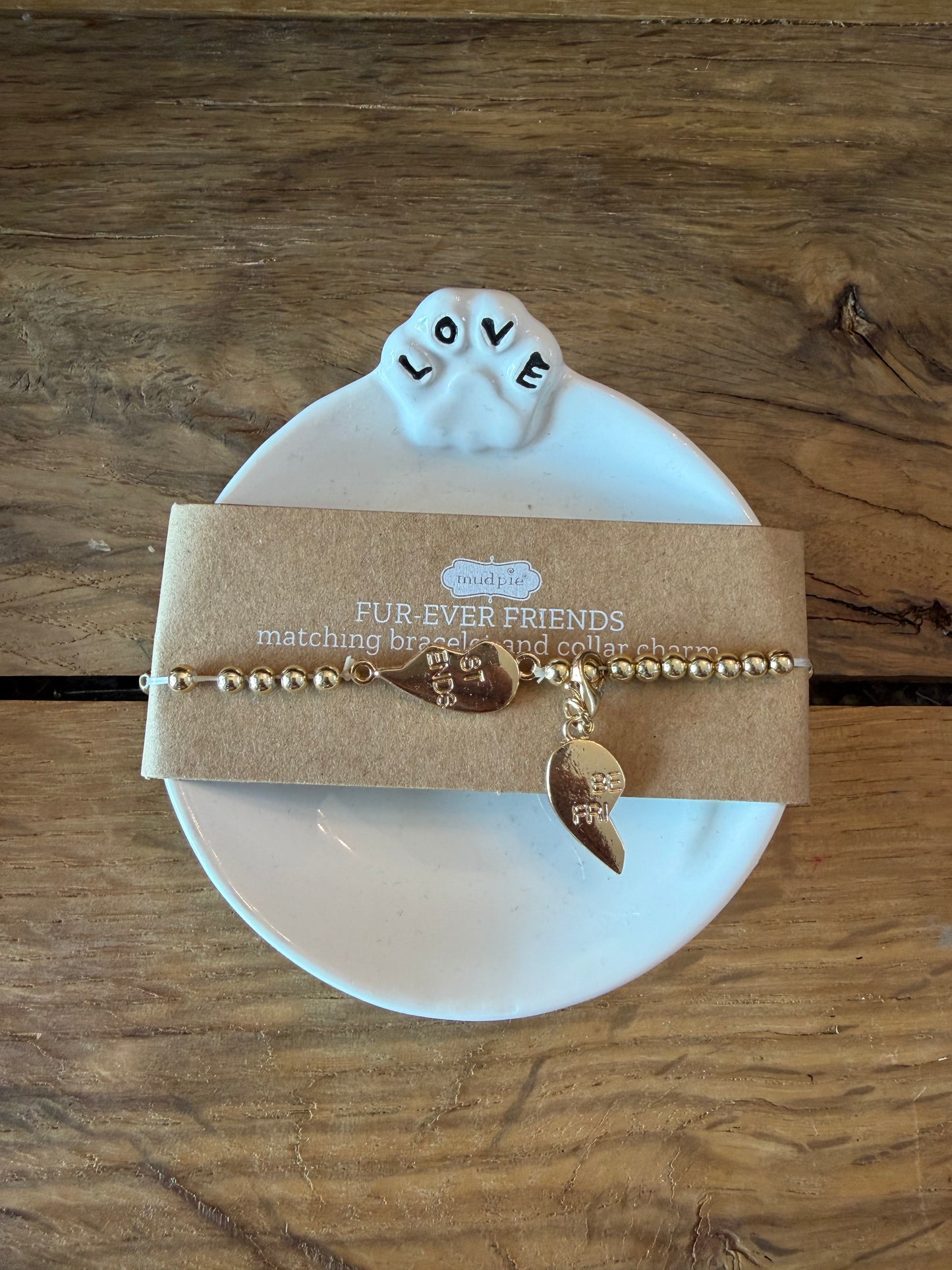 Trinket Dish, Bracelet with Matching Collar Charm