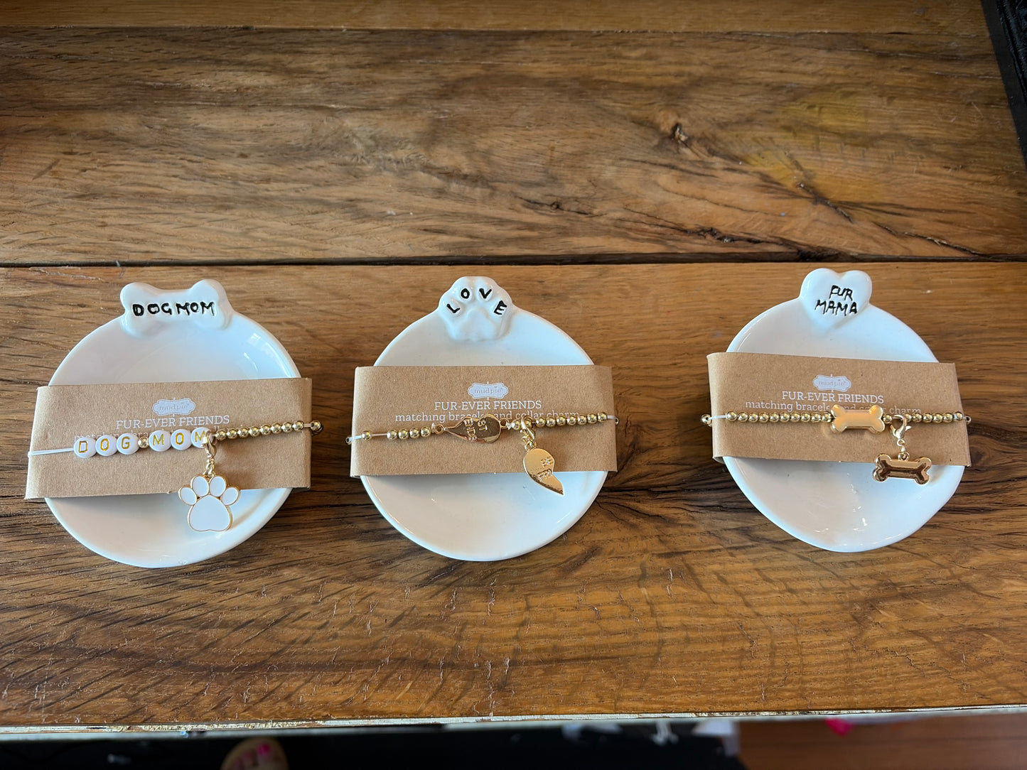 Trinket Dish, Bracelet with Matching Collar Charm