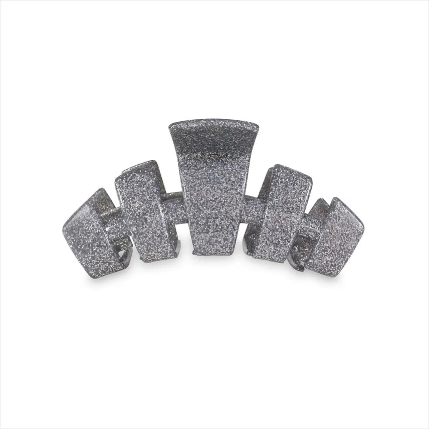 Classic Silver Glitter Hair Clip