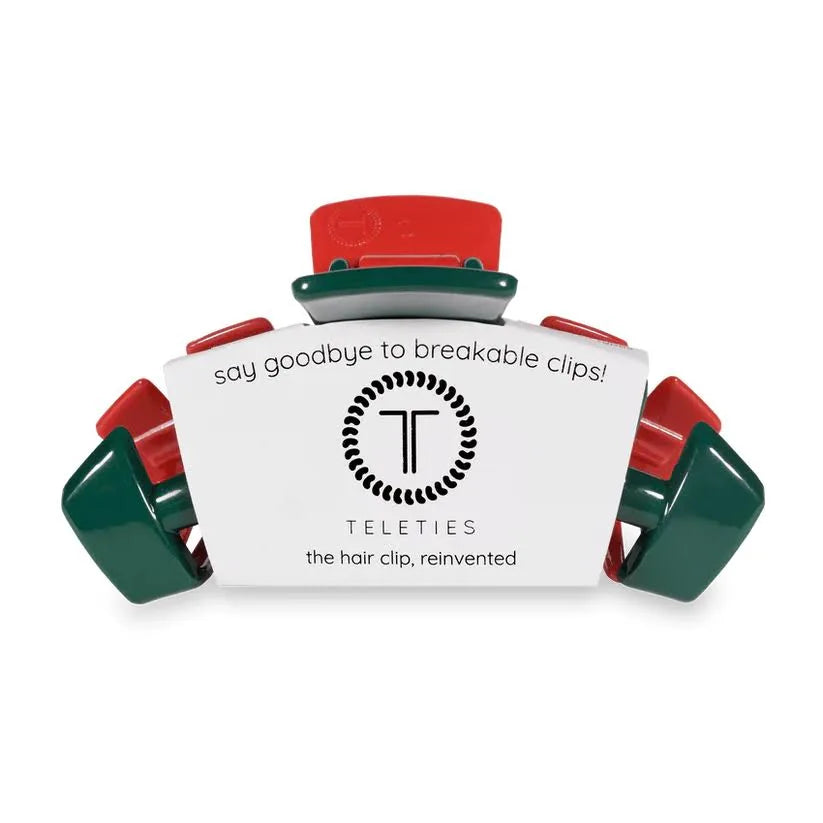 Classic Red and Green Claw Clip