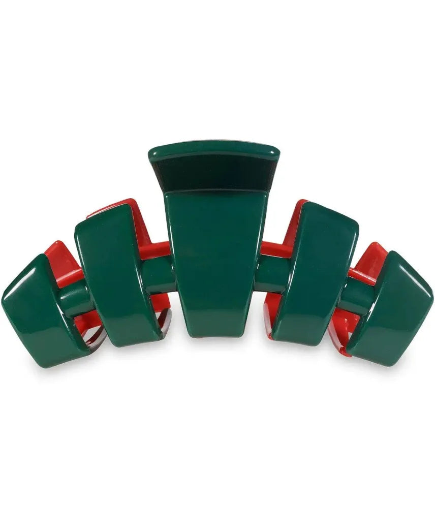 Classic Red and Green Claw Clip