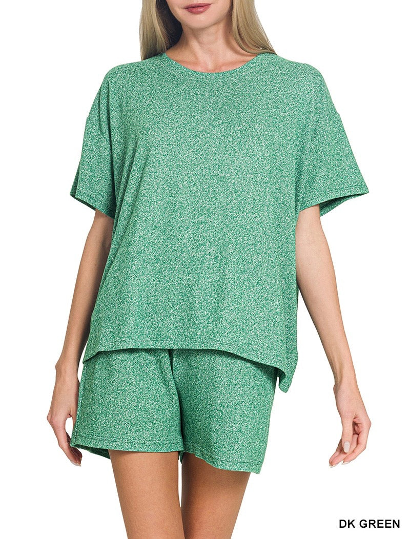 Soft Melange SS Tee Set
