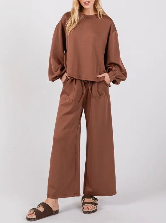 Scuba Top & Pant Set