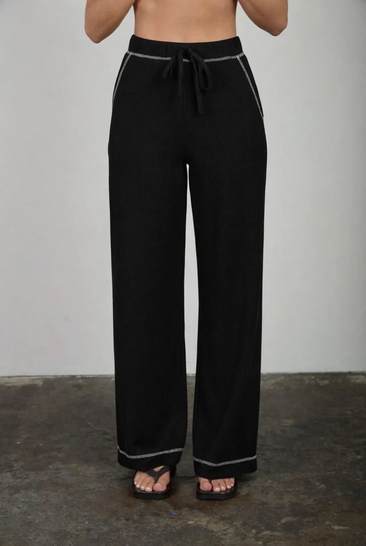Ribbed Button Detail Lounge Set