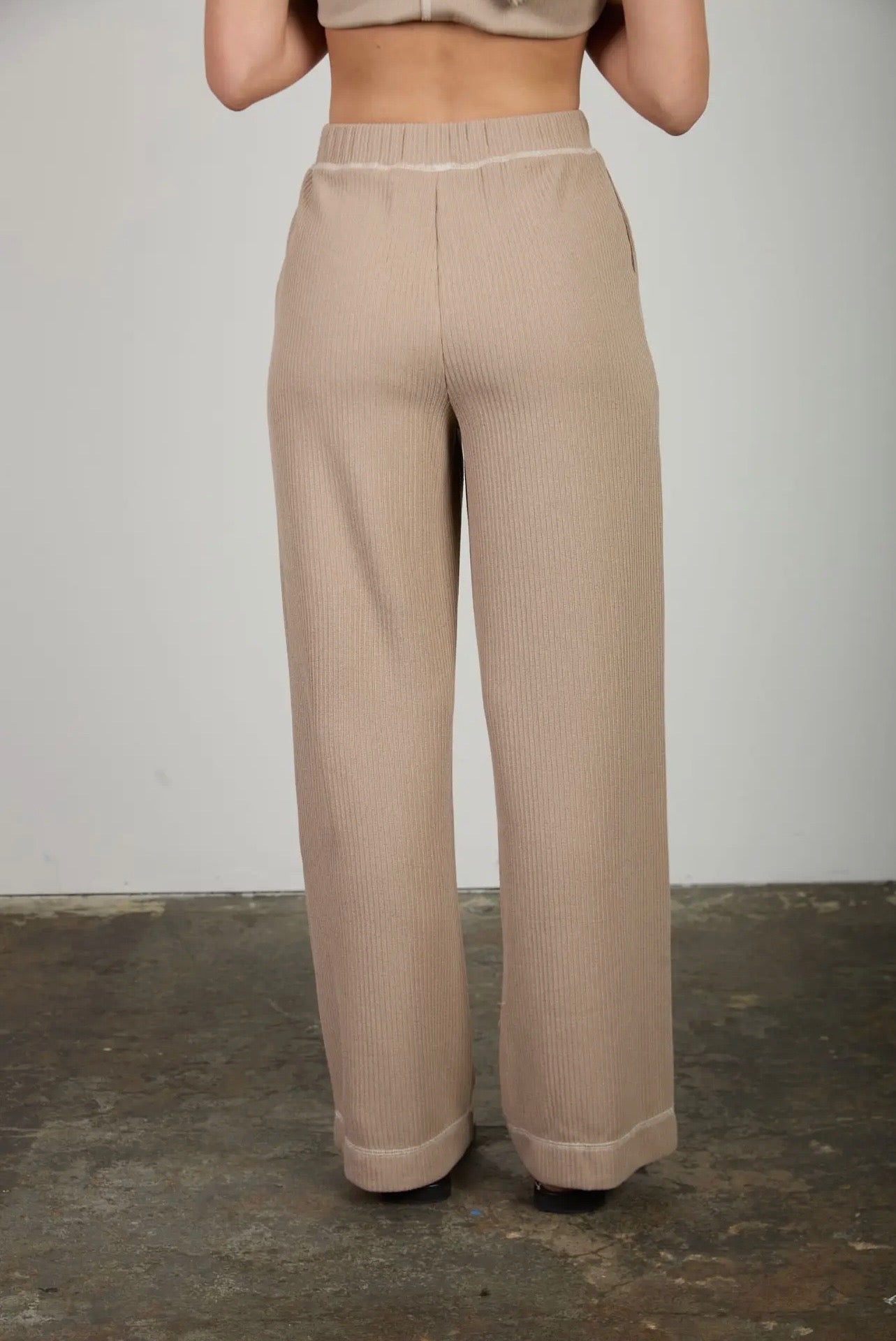 Ribbed Button Detail Lounge Set