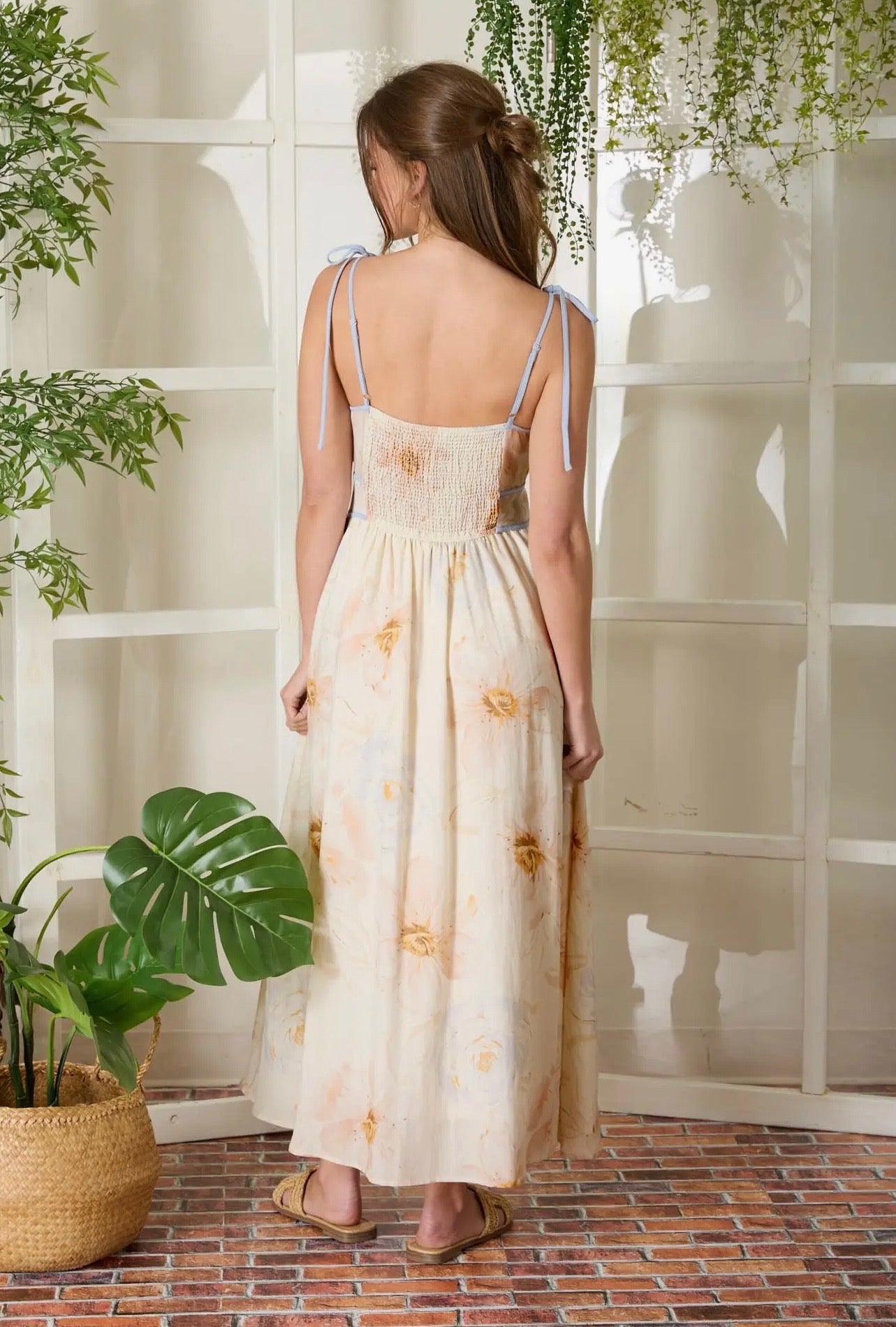 Watercolor Floral Midi