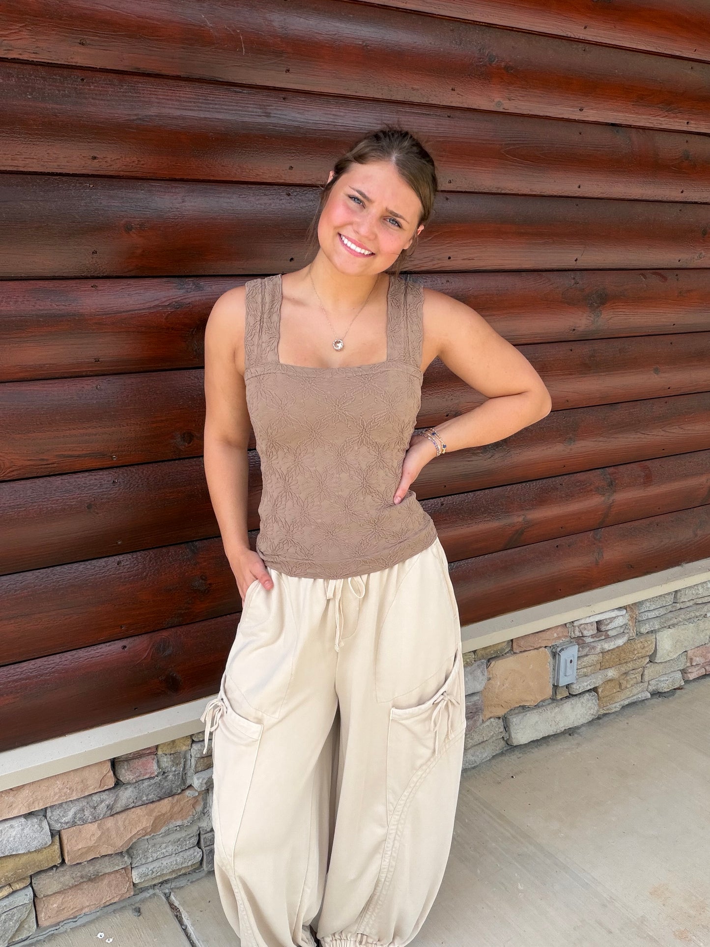 Mineral Washed Drop Pocket Balloon Pants