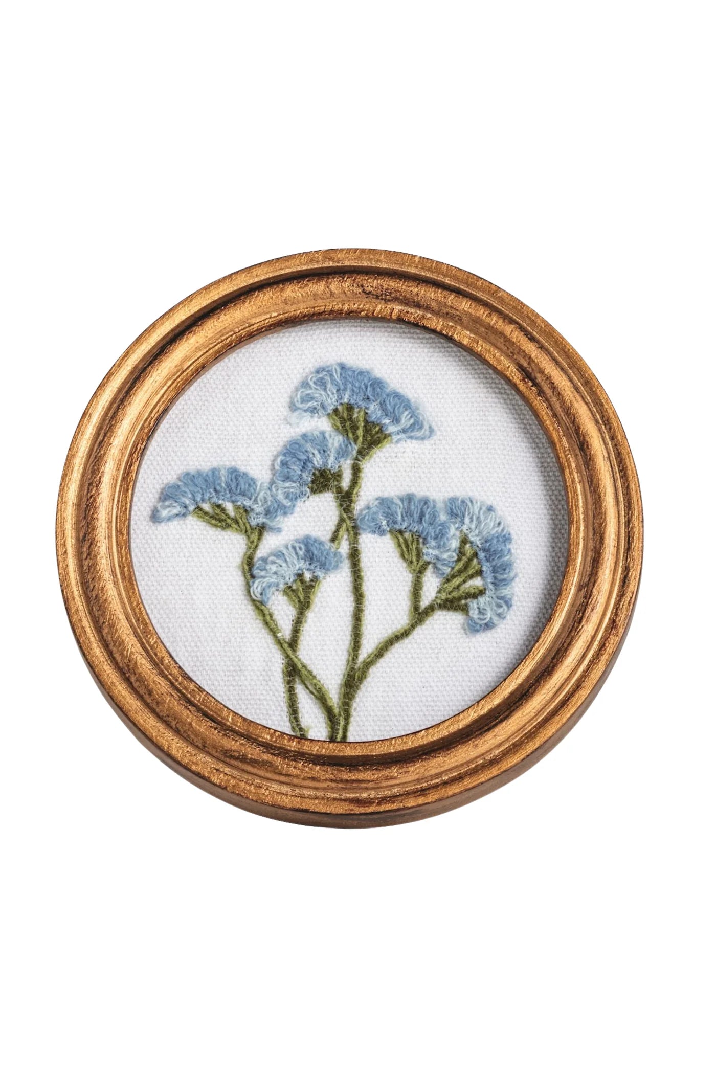 Embroidered Floral Art Frame