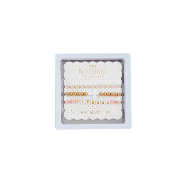 White Cross Beaded Bracelets