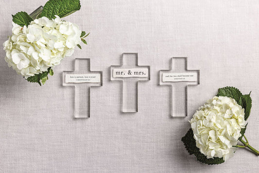 Acrylic Recycled Paper Cross
