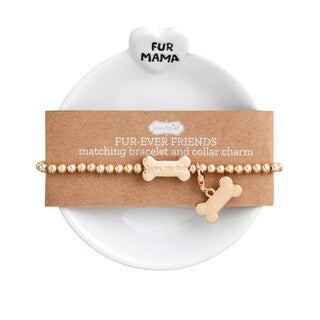 Trinket Dish, Bracelet with Matching Collar Charm