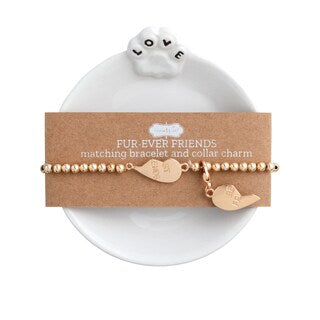 Trinket Dish, Bracelet with Matching Collar Charm