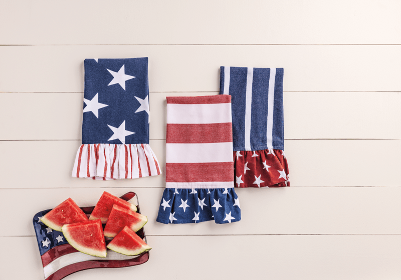 Blue Stripe Americana Towel