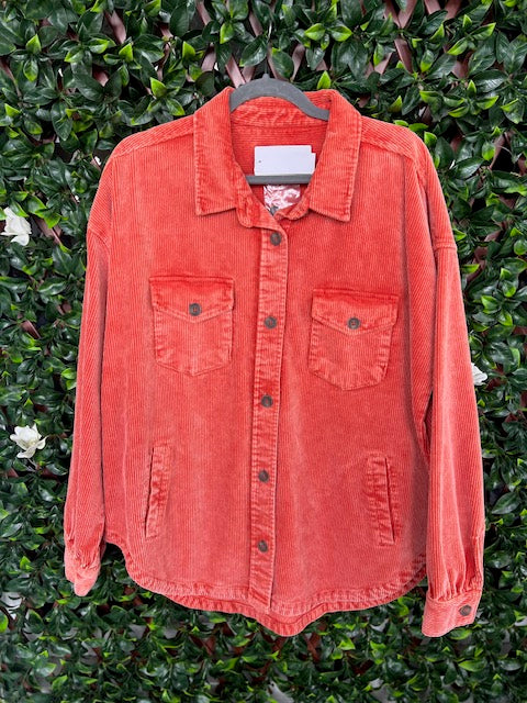 Orange Corduroy Jacket