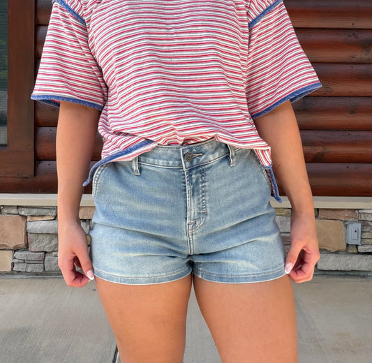 HR Stretch Denim Shorts