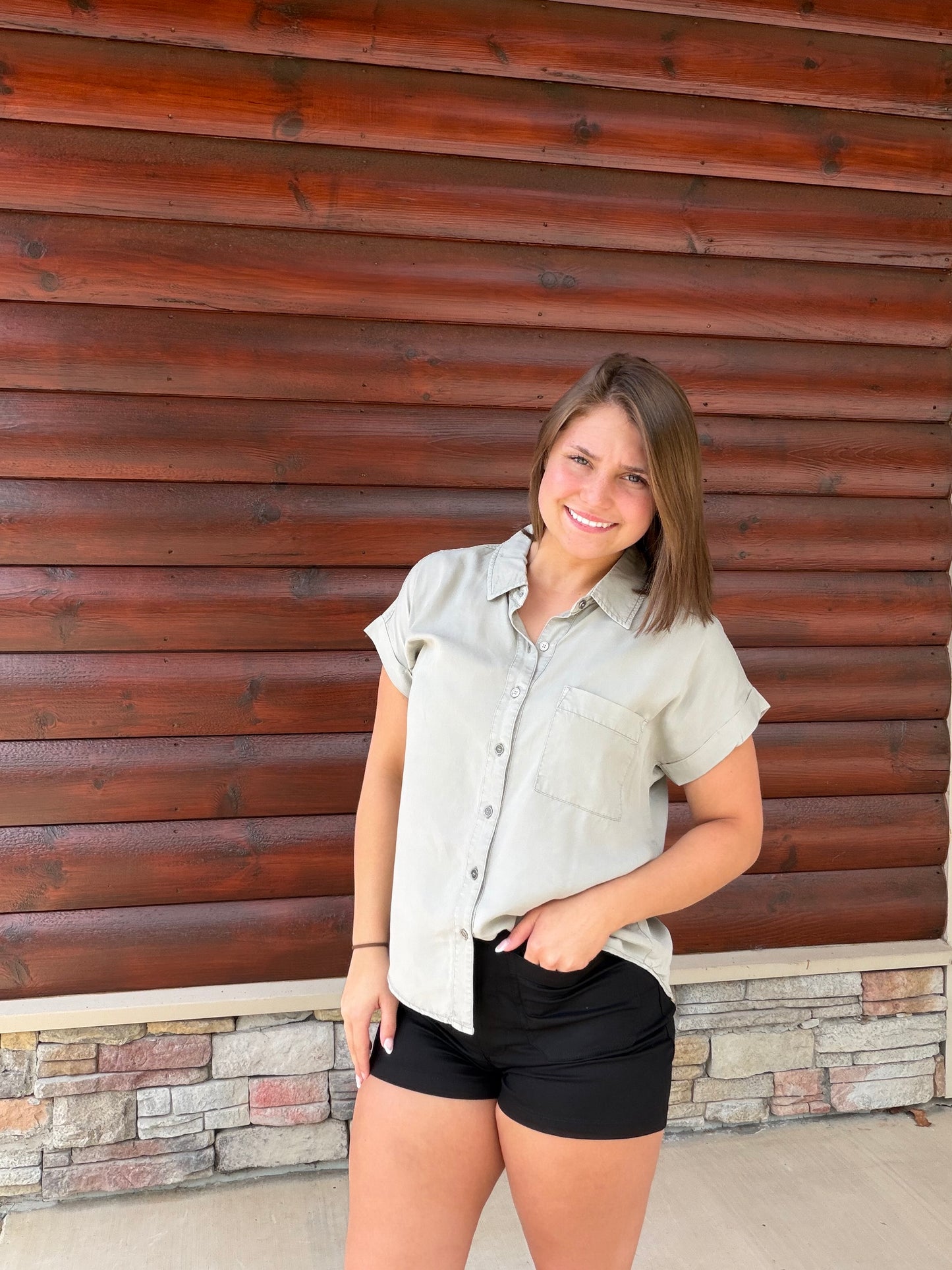 Tencel SS Button Down Shirt