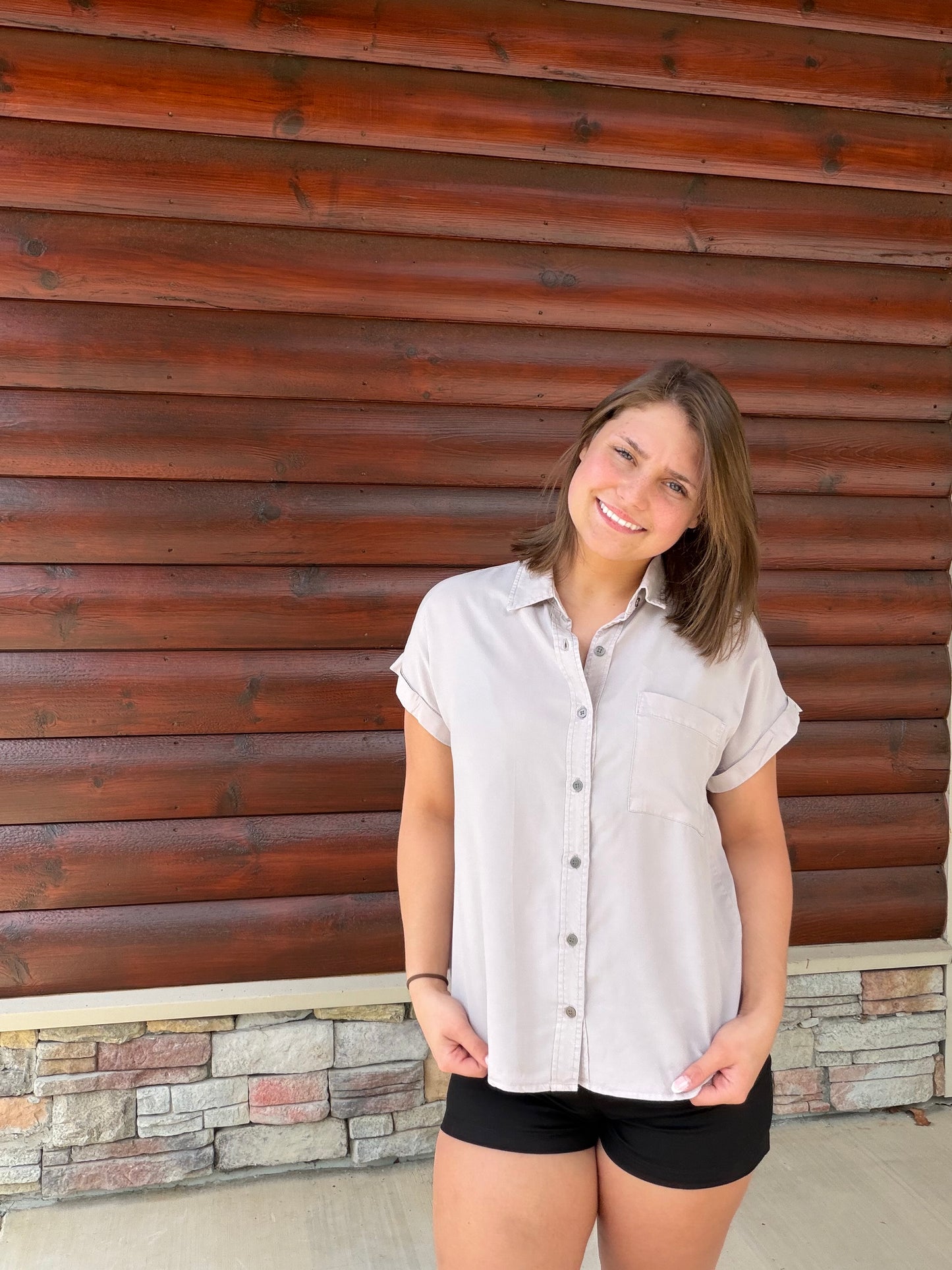 Tencel SS Button Down Shirt